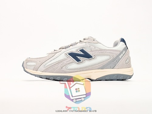 New Balance 204L Retro-Laufschuhe mit blauem N