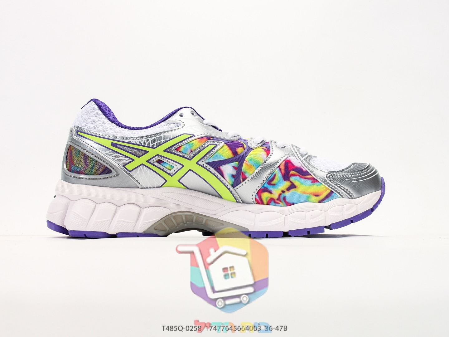 ASICS GEL-Nimbus 16 Laufschuhe mit buntem Print