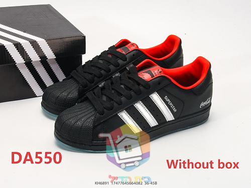 adidas Superstar Sneaker in Schwarz mit Coca-Cola-Logo 2