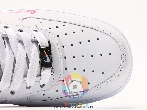 Nike Air Force 1 Sneaker in Weiß mit gelben Blüten 29