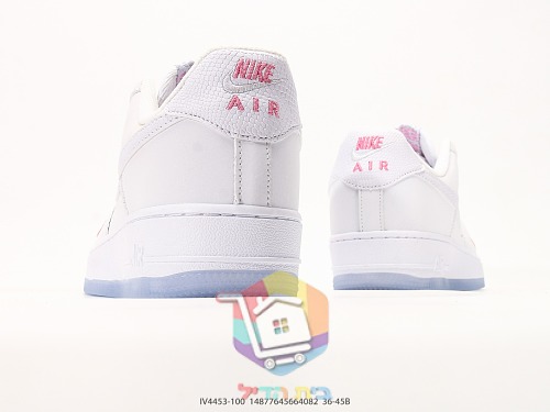 Nike Air Force 1 Sneaker in Weiß mit gelben Blüten 31