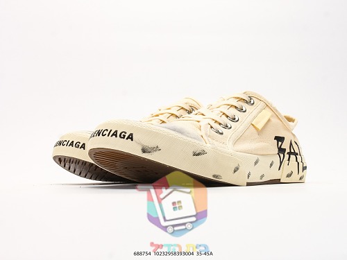 נעלי Balenciaga Paris Low Top עם גרפיטי בשני גוונים 4