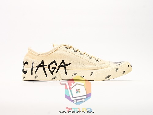נעלי Balenciaga Paris Low Top עם גרפיטי בשני גוונים 7