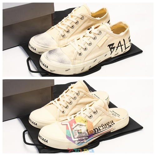 נעלי Balenciaga Paris Low Top עם גרפיטי בשני גוונים 19