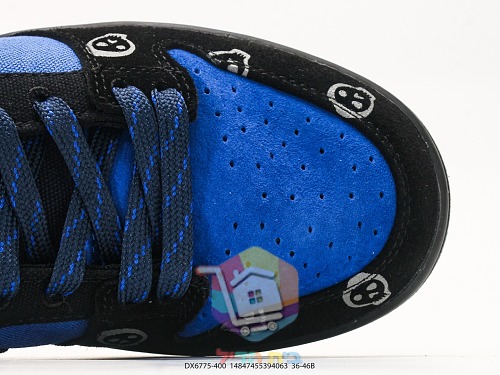 נעלי סקייט Nike SB Dunk Low שחור, כחול רויאל 1