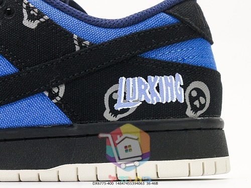 נעלי סקייט Nike SB Dunk Low שחור, כחול רויאל 2