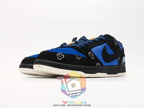 נעלי סקייט Nike SB Dunk Low שחור, כחול רויאל 4