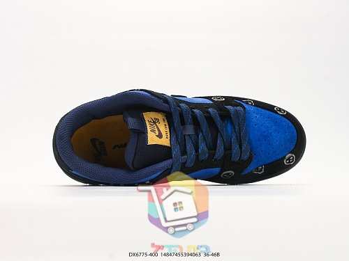 נעלי סקייט Nike SB Dunk Low שחור, כחול רויאל 6