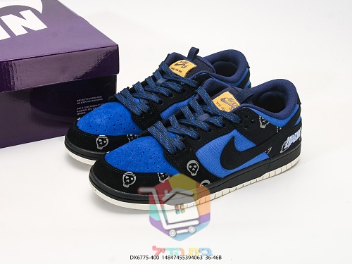 נעלי סקייט Nike SB Dunk Low שחור, כחול רויאל 10