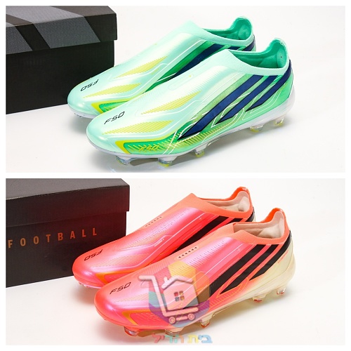 נעלי כדורגל adidas F50 Hyperfast Elite Laceless FG בשני גוונים 21