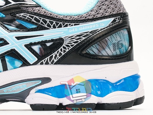 נעלי ריצה ASICS Gel-Nimbus 16 שחור, תכלת 2