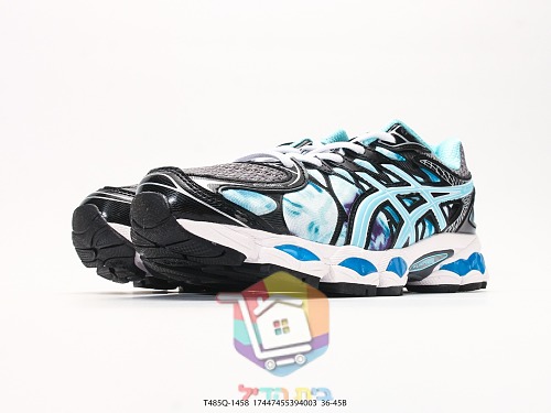 נעלי ריצה ASICS Gel-Nimbus 16 שחור, תכלת 4