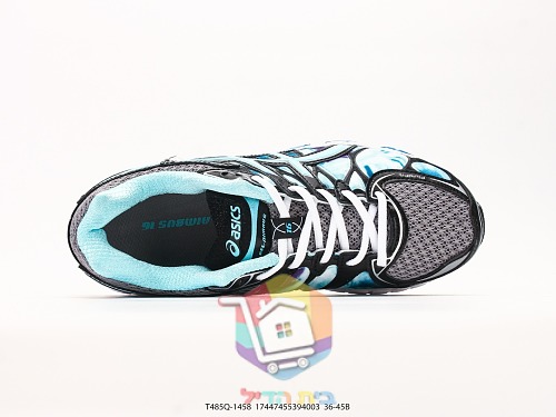 נעלי ריצה ASICS Gel-Nimbus 16 שחור, תכלת 6