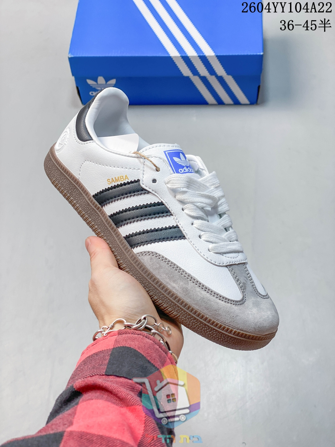 נעלי adidas Samba OG לבן, שחור