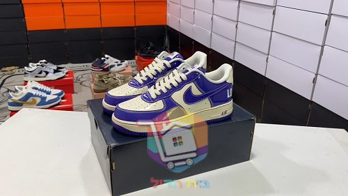 נעלי NIGO x Nike Air Force 1 Low שנהב, כחול 1