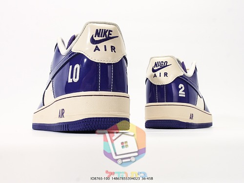 נעלי NIGO x Nike Air Force 1 Low שנהב, כחול 4