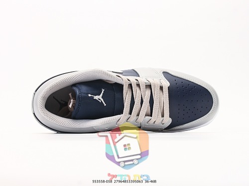נעלי סניקרס Air Jordan 1 Low בשני גוונים 7