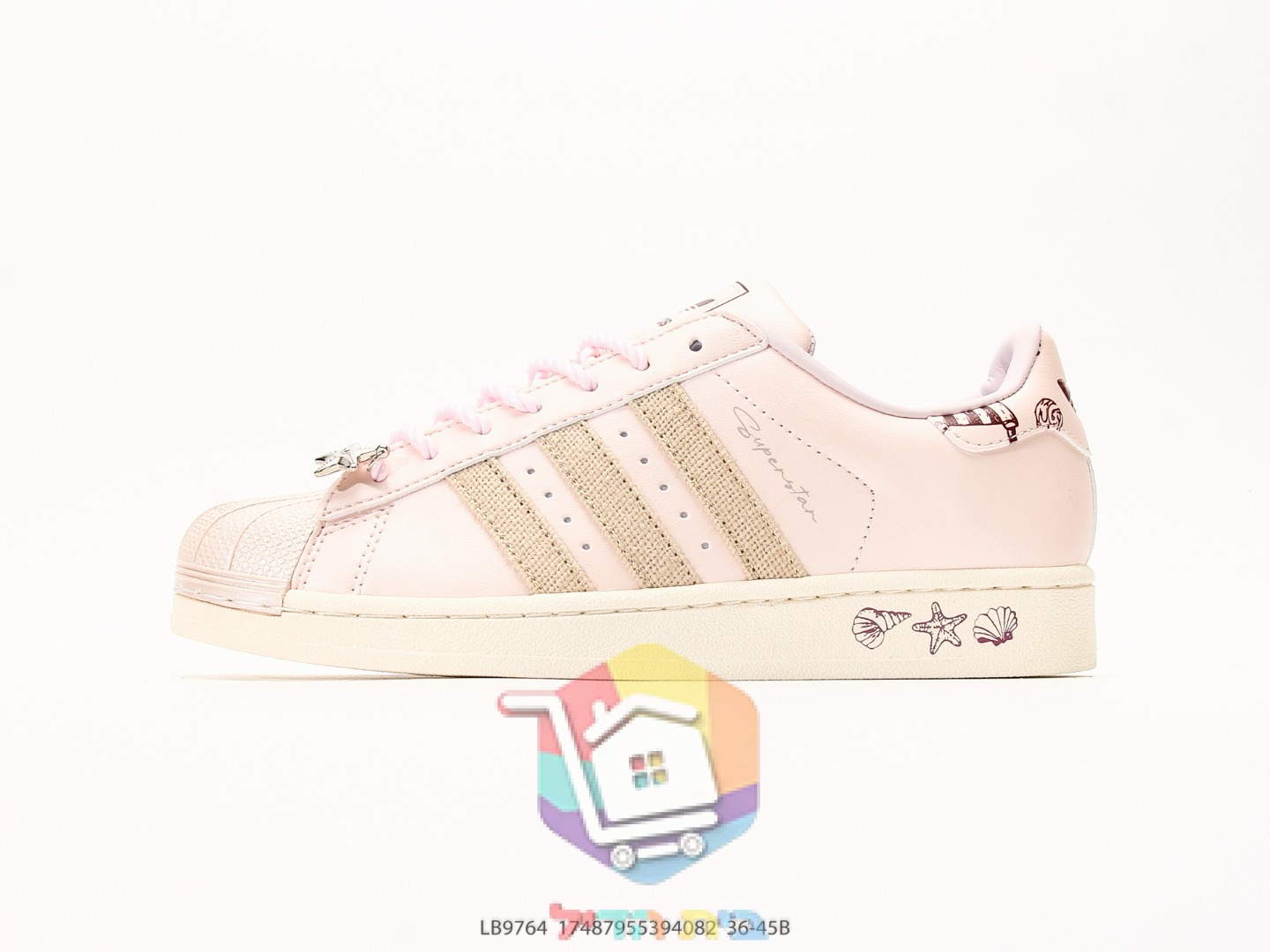 נעלי adidas Superstar II ורוד, לבן