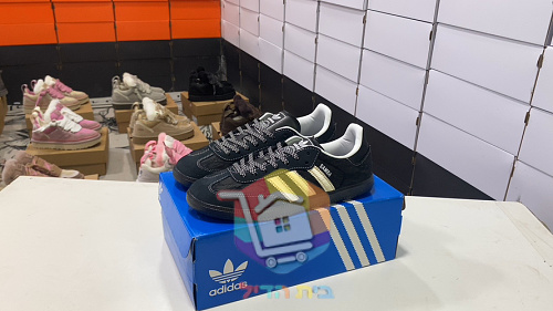 נעלי adidas Samba OG בד תחרה שחור, שמנת 10