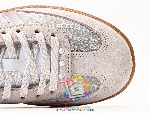 נעלי adidas Samba OG בד תחרה שחור, שמנת 12