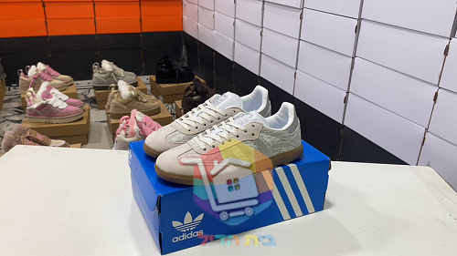נעלי adidas Samba OG בד תחרה שחור, שמנת 20
