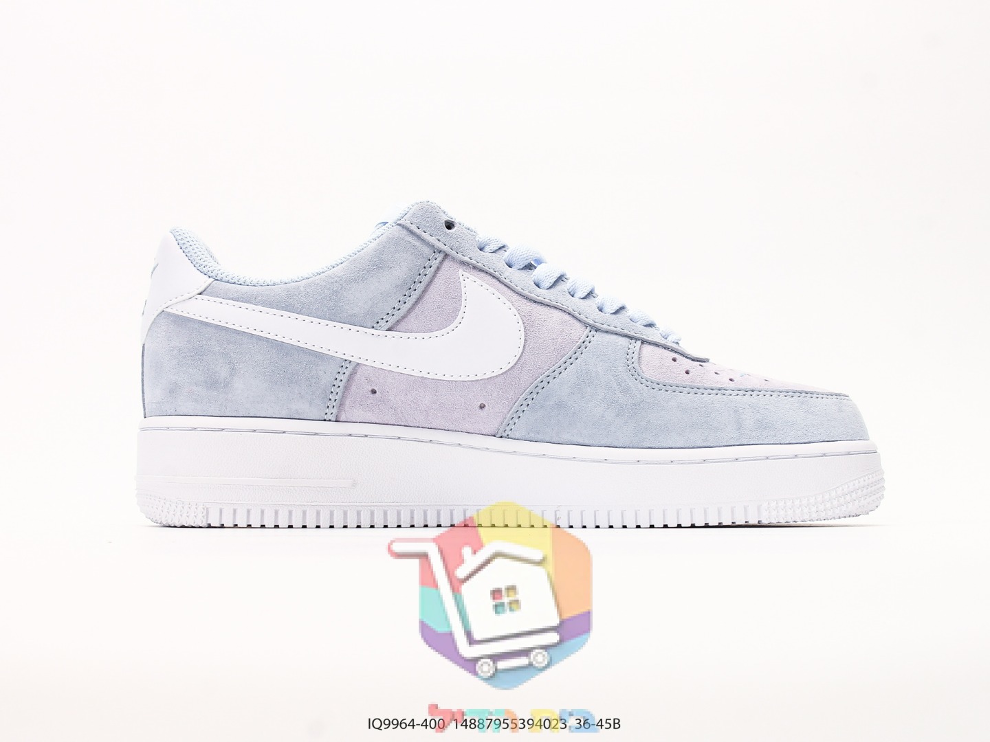 נעלי Nike Air Force 1 Low זמש תכלת