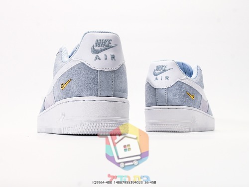 נעלי Nike Air Force 1 Low זמש תכלת 4