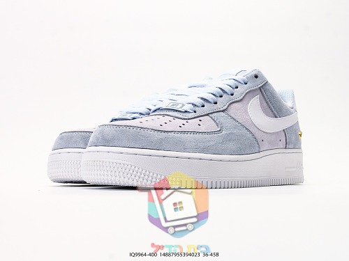 נעלי Nike Air Force 1 Low זמש תכלת 5