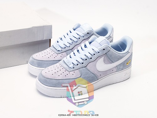 נעלי Nike Air Force 1 Low זמש תכלת 9