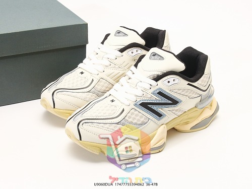 נעלי New Balance 9060 שמנת, ורוד, לבן, כחול 1