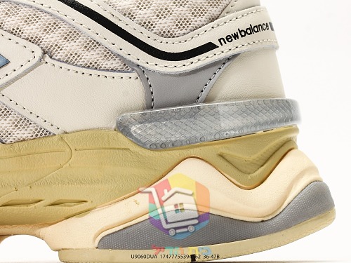 נעלי New Balance 9060 שמנת, ורוד, לבן, כחול 3