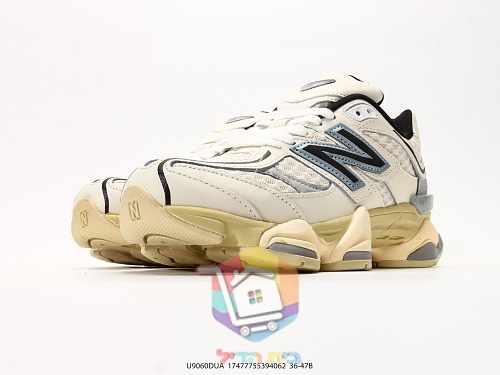 נעלי New Balance 9060 שמנת, ורוד, לבן, כחול 5