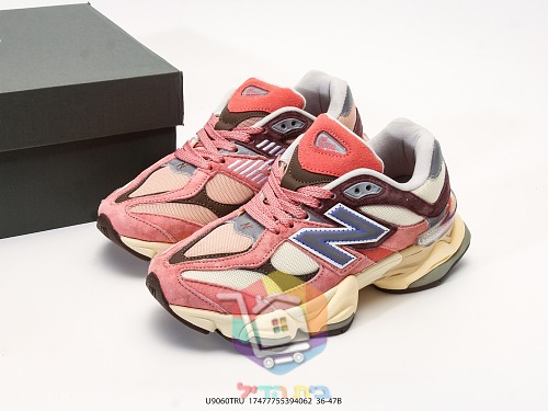 נעלי New Balance 9060 שמנת, ורוד, לבן, כחול 11