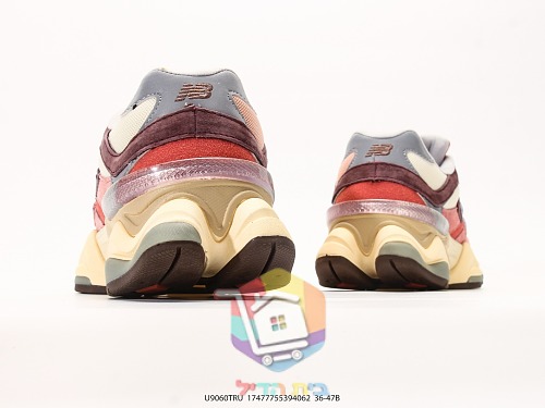 נעלי New Balance 9060 שמנת, ורוד, לבן, כחול 14