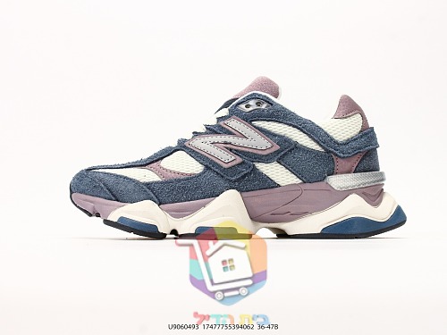 נעלי New Balance 9060 שמנת, ורוד, לבן, כחול 39