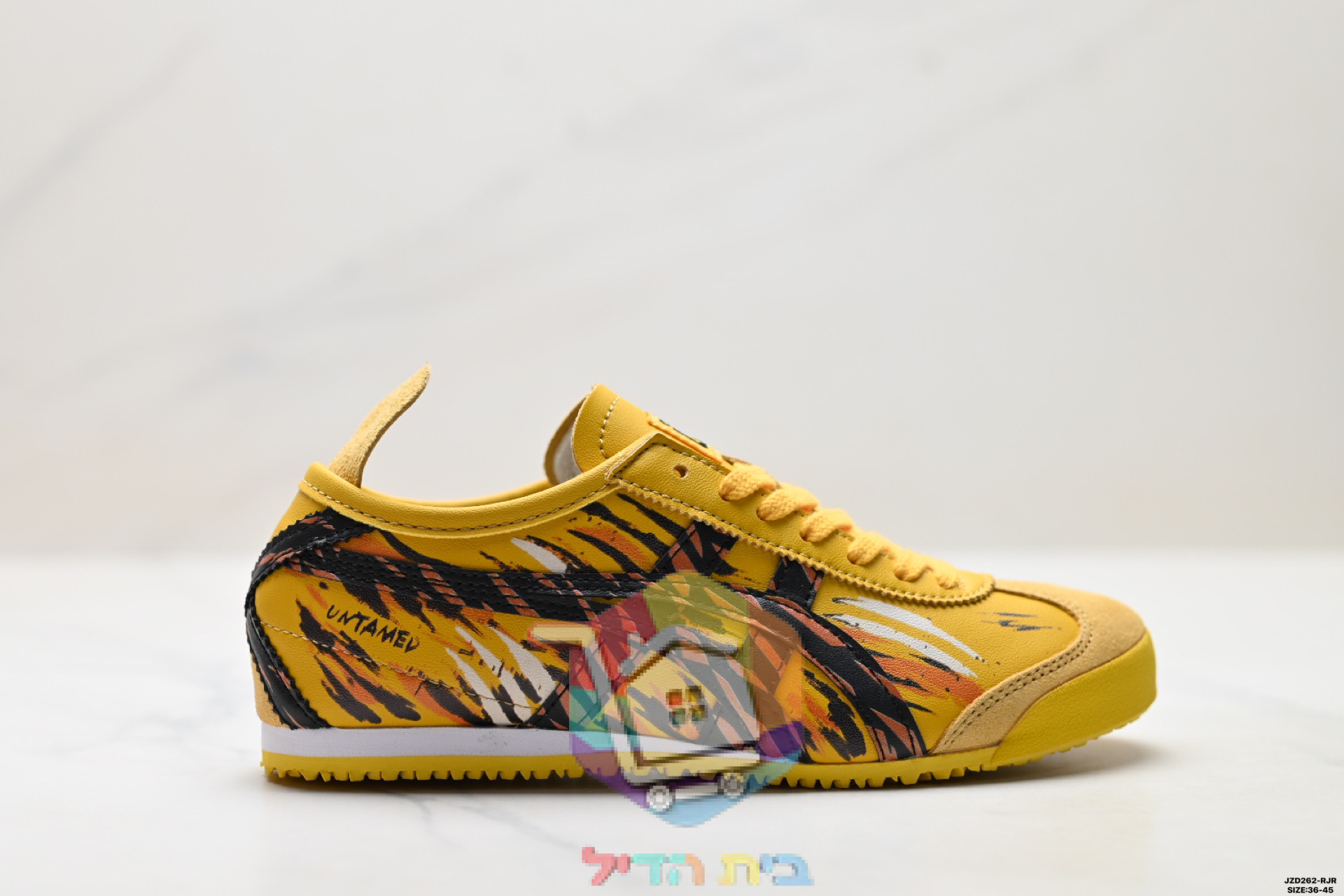 נעלי Onitsuka Tiger Mexico 66 צהוב עם הדפס גרפי