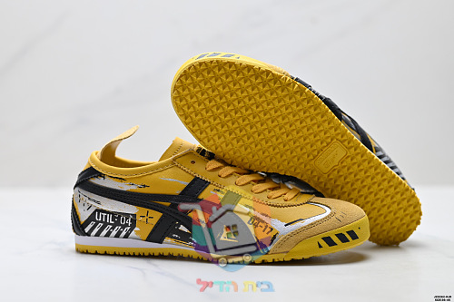 נעלי Onitsuka Tiger Mexico 66 צהוב עם הדפס גרפי 3