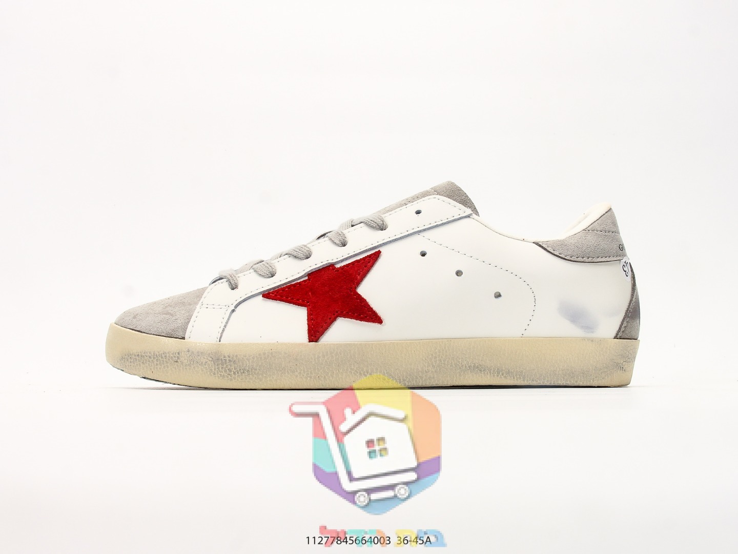 Golden Goose Super-Star mit rotem Stern