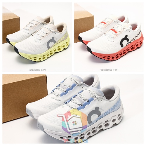 Scarpe da running On Cloudmonster 3, bianco in tre colorazioni 31