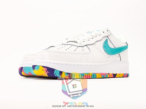 נעלי Nike Air Force 1 Low Kobe Bryant לבן עם סוליה צבעונית 5