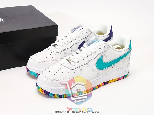 נעלי Nike Air Force 1 Low Kobe Bryant לבן עם סוליה צבעונית 10