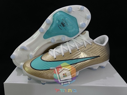 נעלי כדורגל Nike Mercurial Kylian Mbappé, זהב וטורקיז 6
