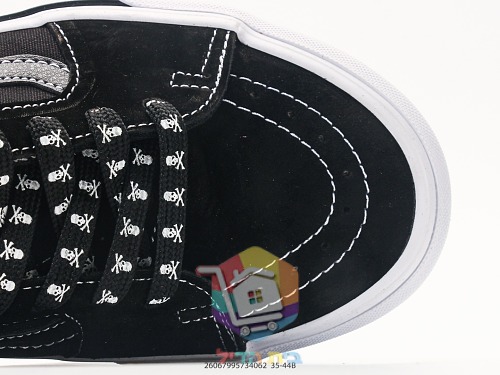 Sneakers Vans Sk8-Low, nero con stampa teschi 1