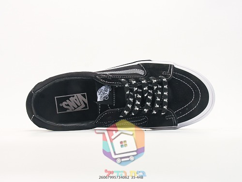 Sneakers Vans Sk8-Low, nero con stampa teschi 6