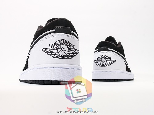 Sneakers Air Jordan 1 Low SE, nero e bianco 4