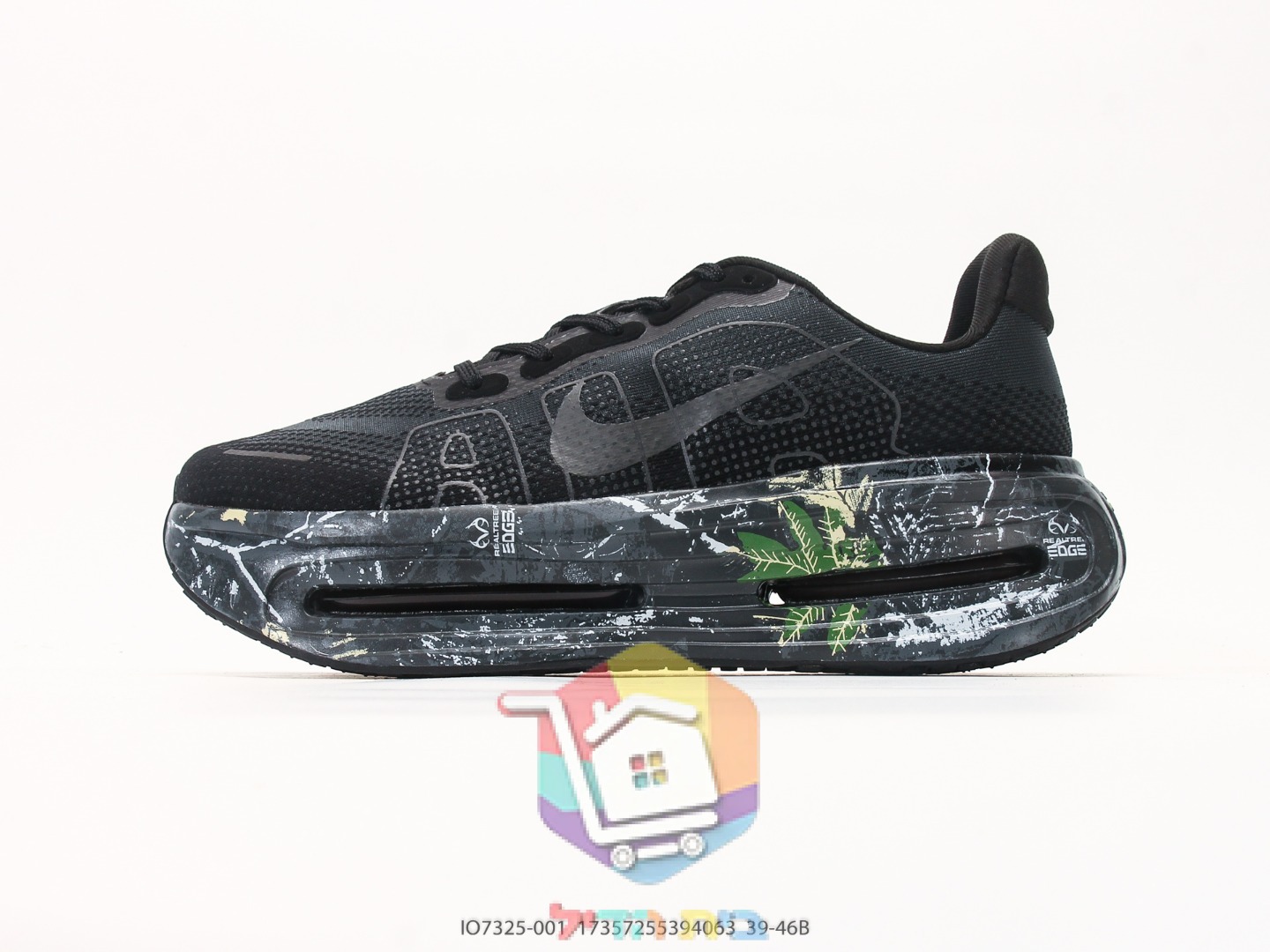 Scarpe da running Nike Vomero Premium, nero con suola mimetica
