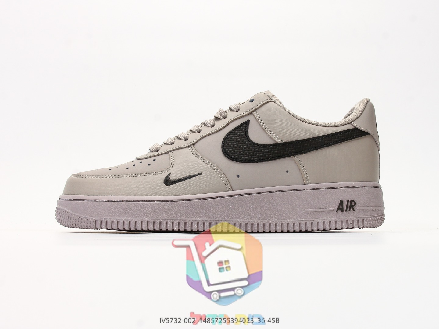 Sneakers Nike Air Force 1 '07, grigio o bianco e blu