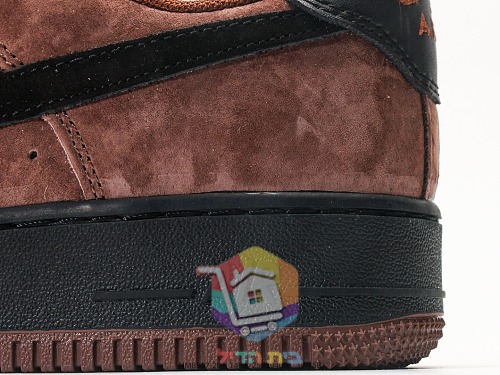 Sneakers Nike SB Air Force 1 Low, camoscio marrone e nero 3