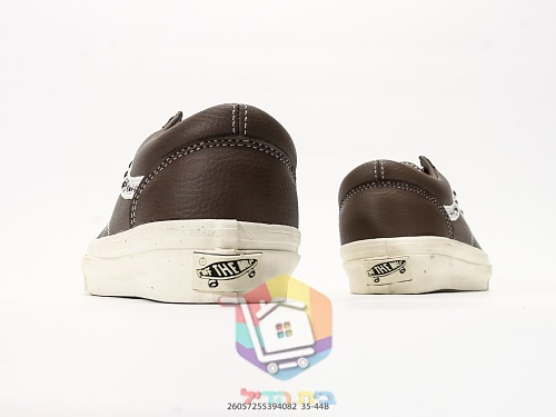 נעלי Vans Old Skool 36 עם ניטים מבריקים, לבן, חום, שחור 14