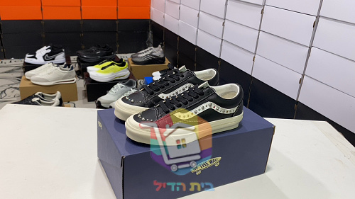 נעלי Vans Old Skool 36 עם ניטים מבריקים, לבן, חום, שחור 30